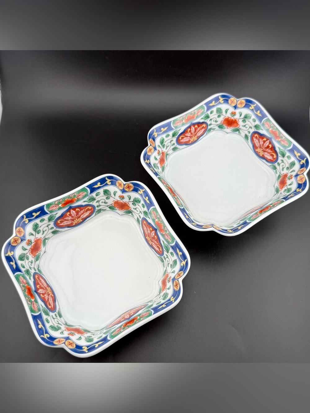 Two Vintage Chinoiserie Bowl.